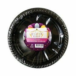 25'Lİ PLASTİK TABAK SİYAH 25'Lİ PLASTİK TABAK SİYAH
