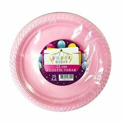 25'Lİ PLASTİK TABAK PEMBE 25'Lİ PLASTİK TABAK PEMBE