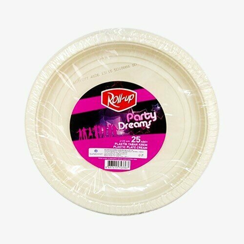 25'Lİ PLASTİK TABAK KREM 25'Lİ PLASTİK TABAK KREM