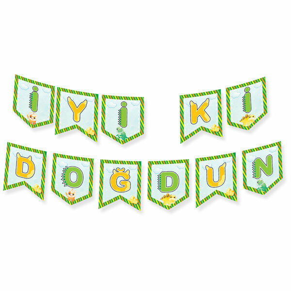 ZİKZAK BANNER DİNAZOR İYİKİ DOĞDUN ZİKZAK BANNER DİNAZOR İYİKİ DOĞDUN