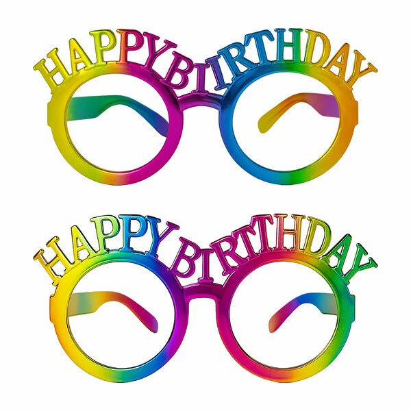 ALM-2412-025B İTHAL GÖZLÜK HAPPY BIRTHDAY RENKLİ