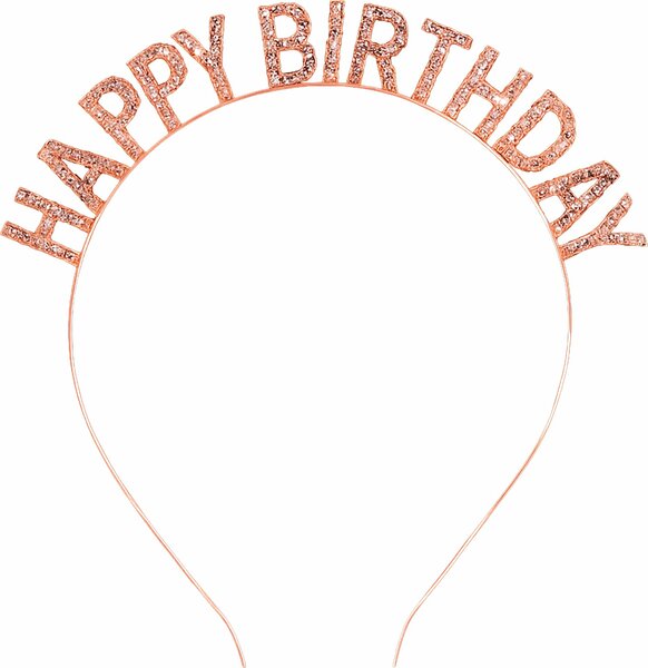 ALM-2412-029 İTHAL TAÇ HAPPY BIRTHDAY ROZE GOLD
