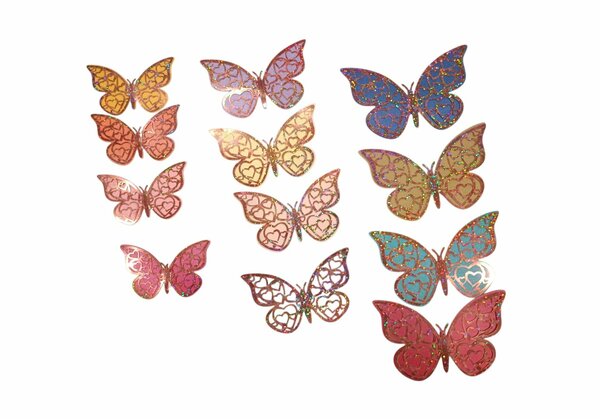 ALM-2412-307 12Lİ STICER KELEBEK ROZE GOLD ALM-2412-307 12Lİ STICER KELEBEK ROZE GOLD