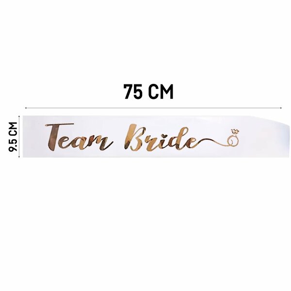 ALM2303-13-WG KUŞAK BEYAZ TEAM BRİDE  GOLD