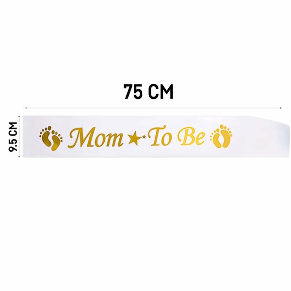 ALM2303-12-WG KUŞAK BEYAZ MOM TO BE GOLD