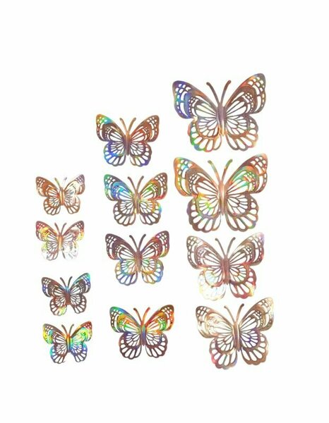 ALM-2412-303 12Lİ STICER KELEBEK PET ROZE GOLD ALM-2412-303 12Lİ STICER KELEBEK PET ROZE GOLD