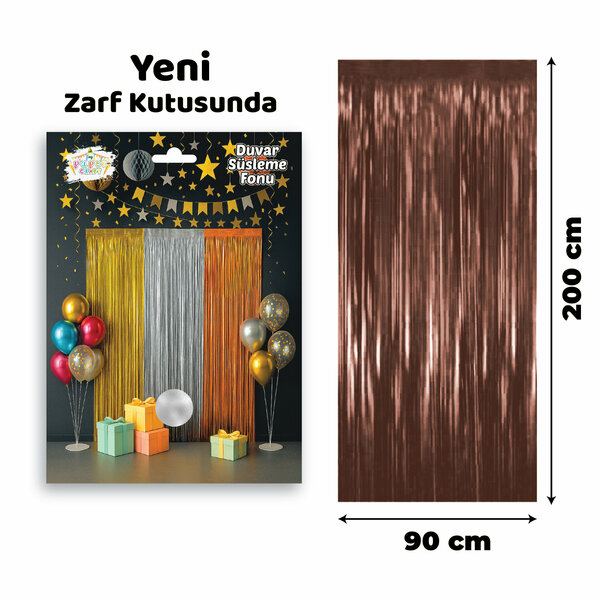 KAPI PERDESİ KAHVERENGİ 100*200 CM KAPI PERDESİ KAHVERENGİ 100*200 CM
