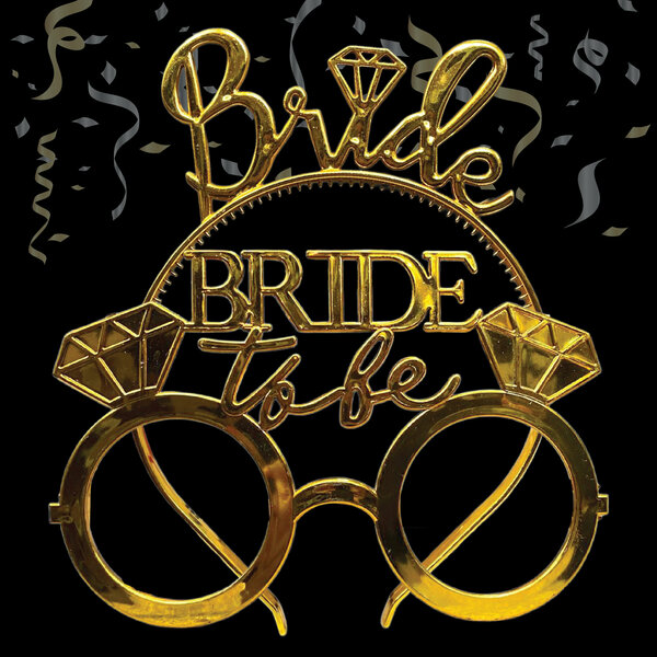 İTHAL TAÇ-GÖZLÜK SET BRİDE TO BE GOLD