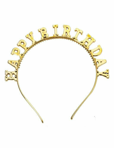 ALM-2412-029 İTHAL TAÇ HAPPY BIRTHDAY GOLD