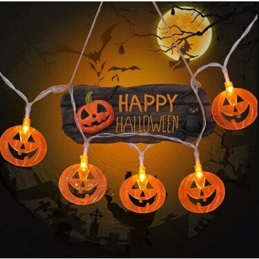 ALM-2505-07 HALLOWEEN 10LU BALKABAĞI IŞIKLI LED