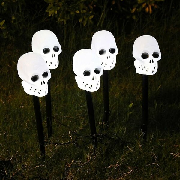 ALM-2505-06 HALLOWEEN KURU KAFA GÜNEŞ ENERJİLİ LAMBA