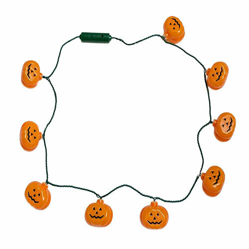 ALM-2505-02 HALLOWEEN 9LU BALKABAĞI KOLYE LED