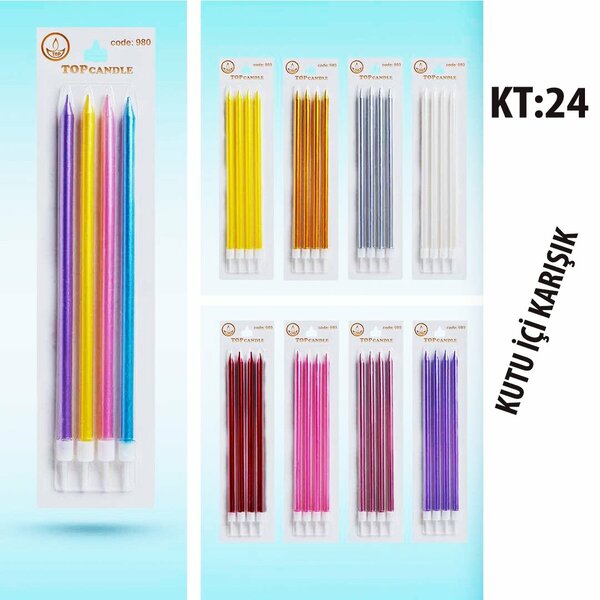 KOD 980 - 20 CM METALİK MİX MUM 4LÜ KOD 980 - 20 CM METALİK MİX MUM 4LÜ