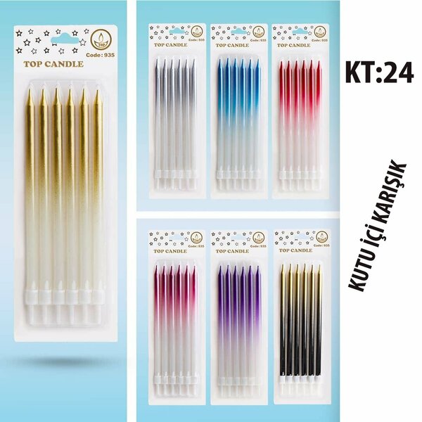 KOD 935 - 15 CM METALİK MİX MUM 6LI KOD 935 - 15 CM METALİK MİX MUM 6LI