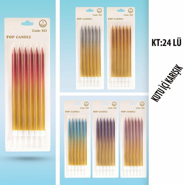 KOD 933 - 15 CM METALİK MİX MUM 6LI KOD 933 - 15 CM METALİK MİX MUM 6LI