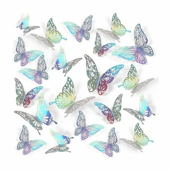 ALM-2412-303 12Lİ STICER KELEBEK PET HOLOGRAM ALM-2412-303 12Lİ STICER KELEBEK PET HOLOGRAM