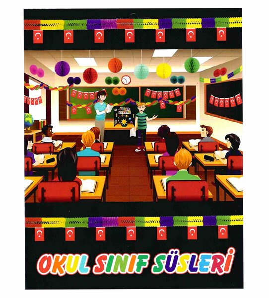 8 PARÇA OKUL SINIF SÜSLERİ KL:50 8 PARÇA OKUL SINIF SÜSLERİ KL:50