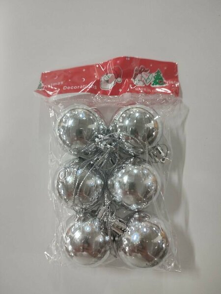 ENG105 - 4 CM TOP GÜMÜŞ 6'LI ENG105 - 4 CM TOP GÜMÜŞ 6'LI