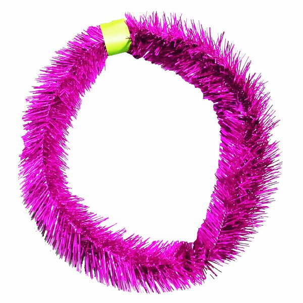 5 MT METALİZE FUŞYA ÇAM DALI KAPI SÜSÜ