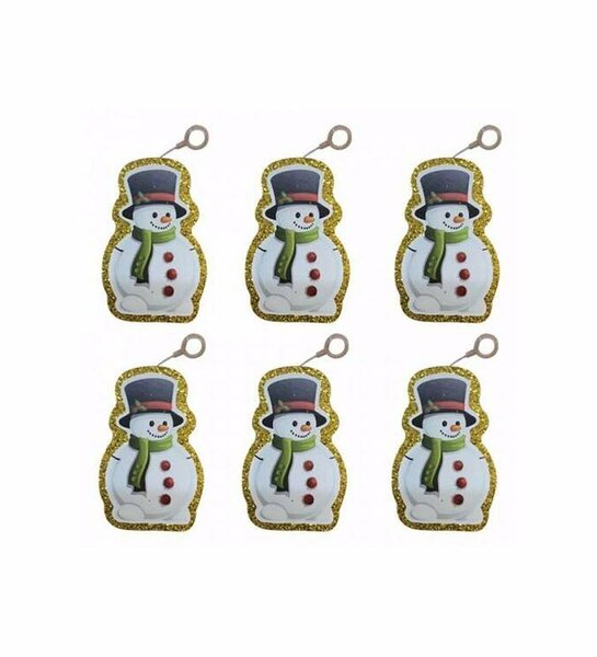 SİMLİ ÇAM SÜSÜ STRAFOR 6'LI KARDAN ADAM GOLD SİMLİ ÇAM SÜSÜ STRAFOR 6'LI KARDAN ADAM GOLD