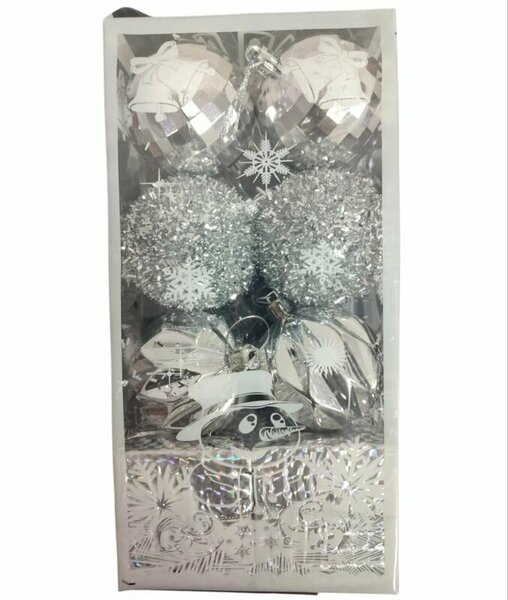 ENG144- LÜX KUTULU TOP SİLVER 12'Lİ