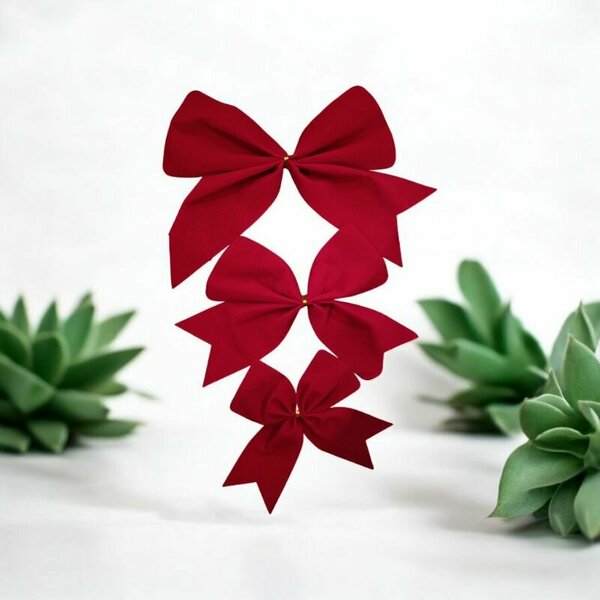 3'LÜ FİYONK KURDELA KIRMIZI 24 CM 3'LÜ FİYONK KURDELA KIRMIZI 24 CM