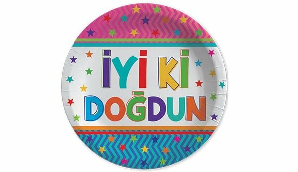 B.E. LİSANSLI FUNSTAR İYİKİ DOĞDUN TABAK 8'Lİ B.E. LİSANSLI FUNSTAR İYİKİ DOĞDUN TABAK 8'Lİ