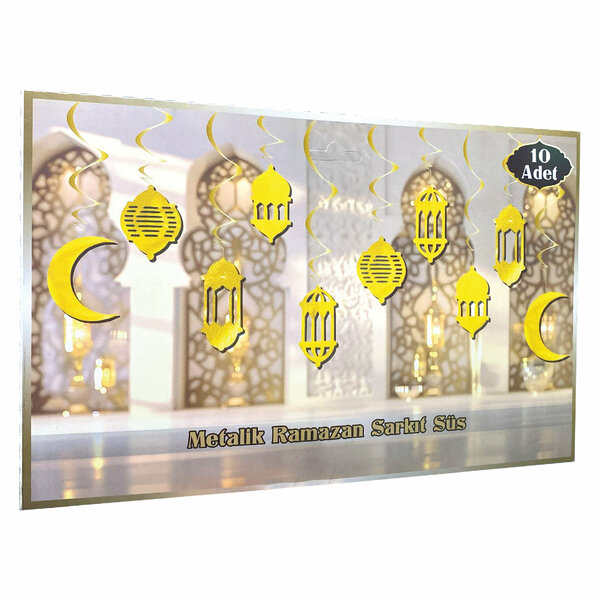 KUTULU 3D TAVAN SÜS RAMAZAN GOLD 10'LU KUTULU 3D TAVAN SÜS RAMAZAN GOLD 10'LU