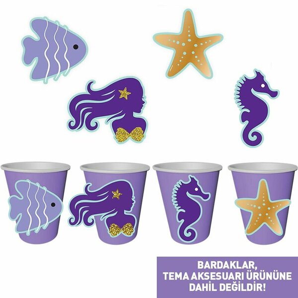 B.E PIRILTILI DENİZ KIZI TEMA AKSESUARI (8AD) B.E PIRILTILI DENİZ KIZI TEMA AKSESUARI (8AD)