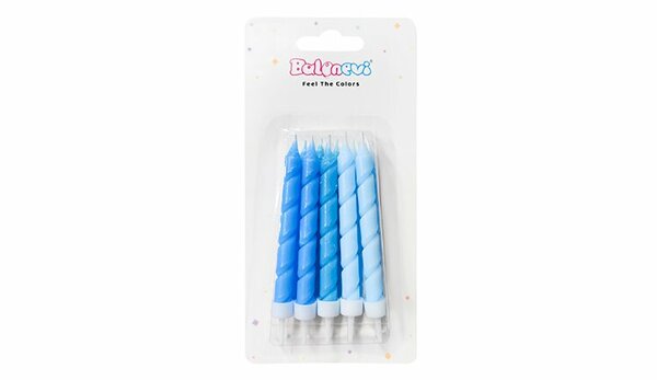 B.E SPIRAL MAVİ MUM 10'LU B.E SPIRAL MAVİ MUM 10'LU