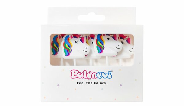 B.E UNICORN ŞEKİLLİ MUM 5'Lİ B.E UNICORN ŞEKİLLİ MUM 5'Lİ