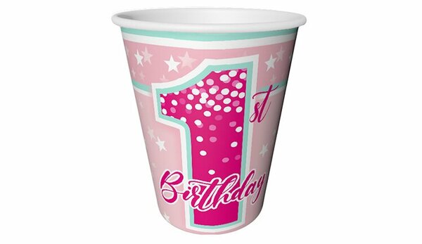 FIRST BIRTHDAY STARS GİRL BARDAK 1 YAŞ FIRST BIRTHDAY STARS GİRL BARDAK 1 YAŞ