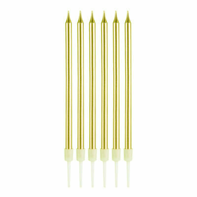 20 CM METALİK GOLD MUM 6'LI (51297-8G) 20 CM METALİK GOLD MUM 6'LI (51297-8G)