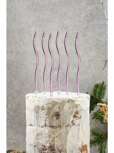 İTHAL 15 CM KIVRIMLI PEMBE MUM(51297-1P) İTHAL 15 CM KIVRIMLI PEMBE MUM(51297-1P)