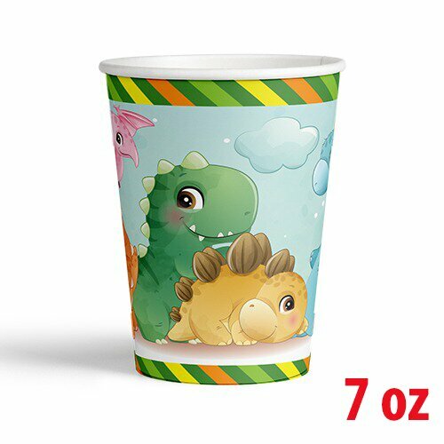 7 OZ KARTON BARDAK DİNAZOR 8'Lİ 7 OZ KARTON BARDAK DİNAZOR 8'Lİ