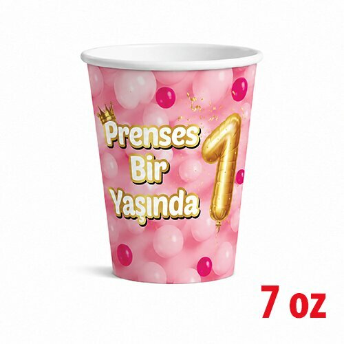 7 OZ KARTON BARDAK PEMBE 1 YAŞ 8'Lİ 7 OZ KARTON BARDAK PEMBE 1 YAŞ 8'Lİ