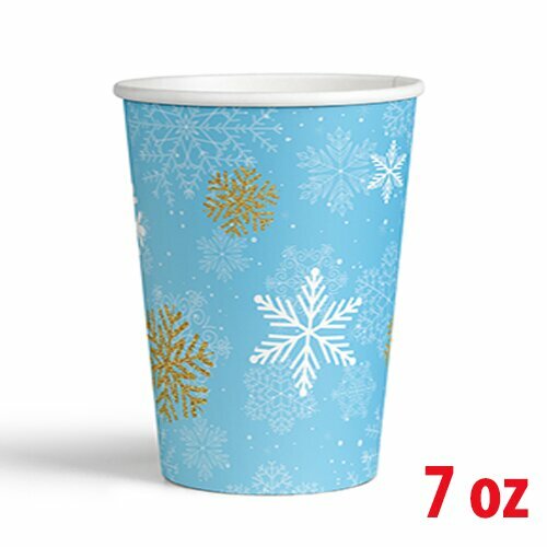 7 OZ KARTON BARDAK KAR TANESİ 8'Lİ 7 OZ KARTON BARDAK KAR TANESİ 8'Lİ