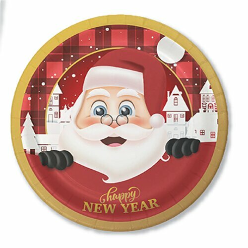 8'Lİ KARTON TABAK NOEL BABA 8'Lİ KARTON TABAK NOEL BABA