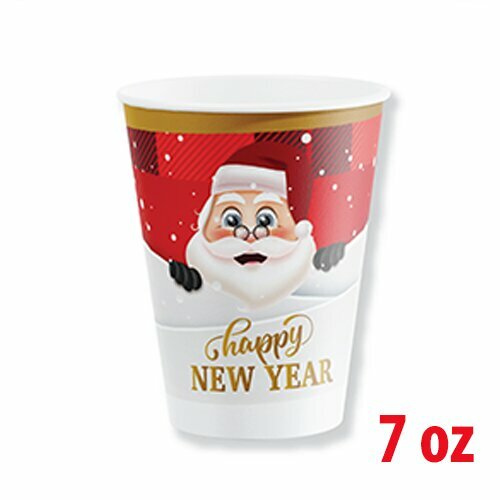 7 OZ KARTON BARDAK NOEL BABA 8'Lİ 7 OZ KARTON BARDAK NOEL BABA 8'Lİ
