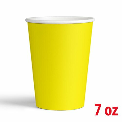 7 OZ KARTON BARDAK SARI 8'Lİ 7 OZ KARTON BARDAK SARI 8'Lİ