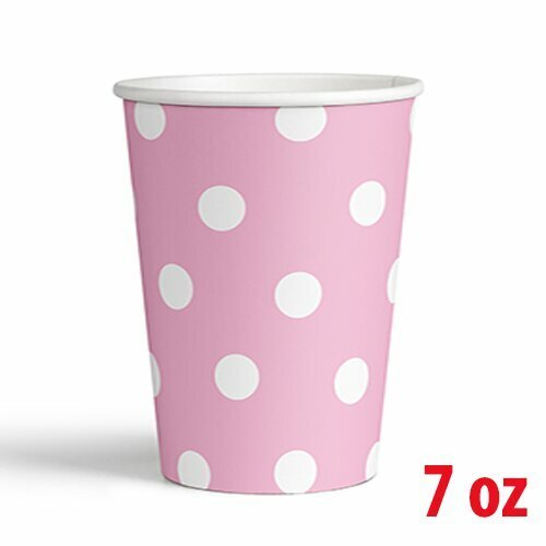 7 OZ KARTON BARDAK PEMBE PUANTİYE 8'Lİ 7 OZ KARTON BARDAK PEMBE PUANTİYE 8'Lİ