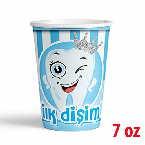 7 OZ KARTON BARDAK MAVİ DİŞ 8'Lİ 7 OZ KARTON BARDAK MAVİ DİŞ 8'Lİ
