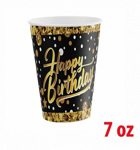 7 OZ KARTON BARDAK GOLD HAPPY 8'Lİ 7 OZ KARTON BARDAK GOLD HAPPY 8'Lİ