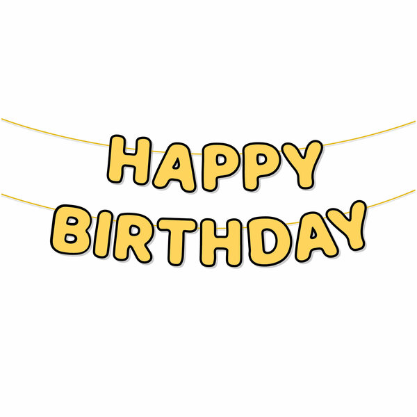 ÖZEL KESİM HAPPY BIRTHDAY PAPATYA BANNER ÖZEL KESİM HAPPY BIRTHDAY PAPATYA BANNER