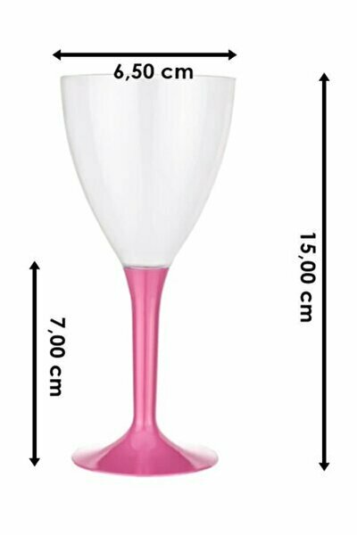 PLASTİK BOMBELİ KADEH-PEMBE PLASTİK BOMBELİ KADEH-PEMBE