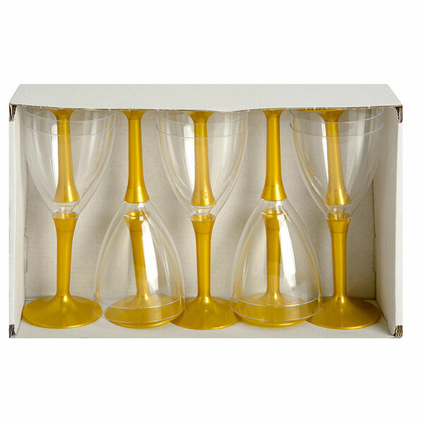 PLASTİK BOMBELİ KADEH-GOLD PLASTİK BOMBELİ KADEH-GOLD