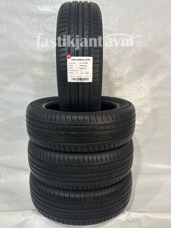 Yokohama 185/55R16 87H Blueart 6 mm 2.EL Yaz Lastiği (2022)