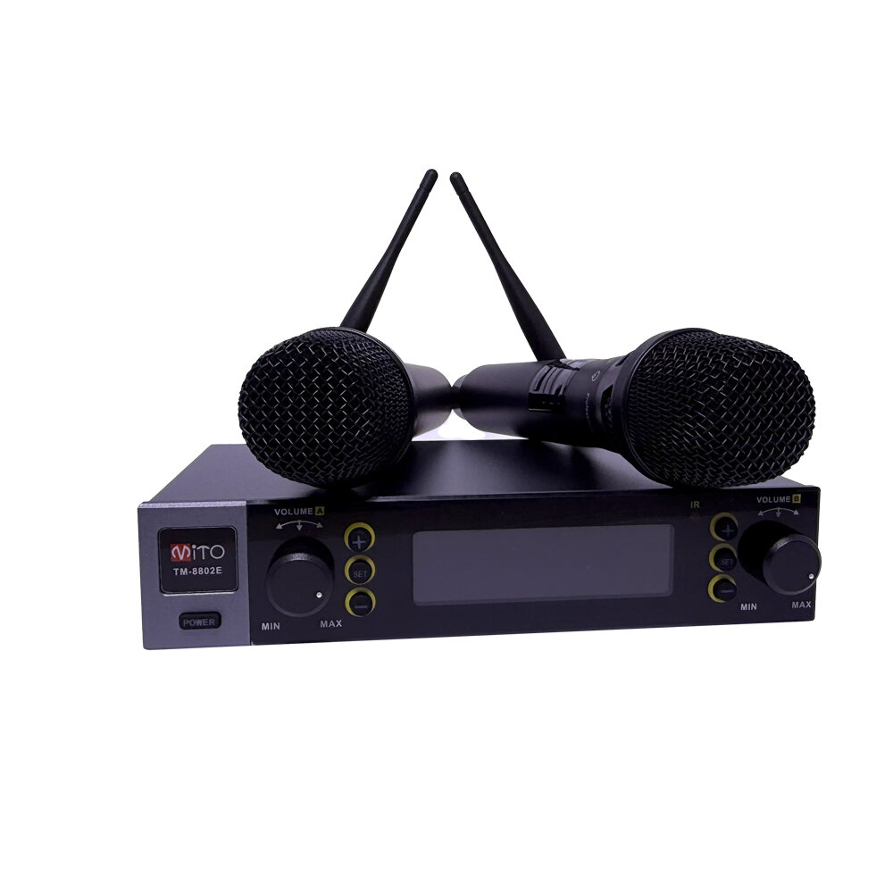 Mito TM-8802EE UHF 2 El 100 Kanal Profesyonel Telsiz Mikrofon