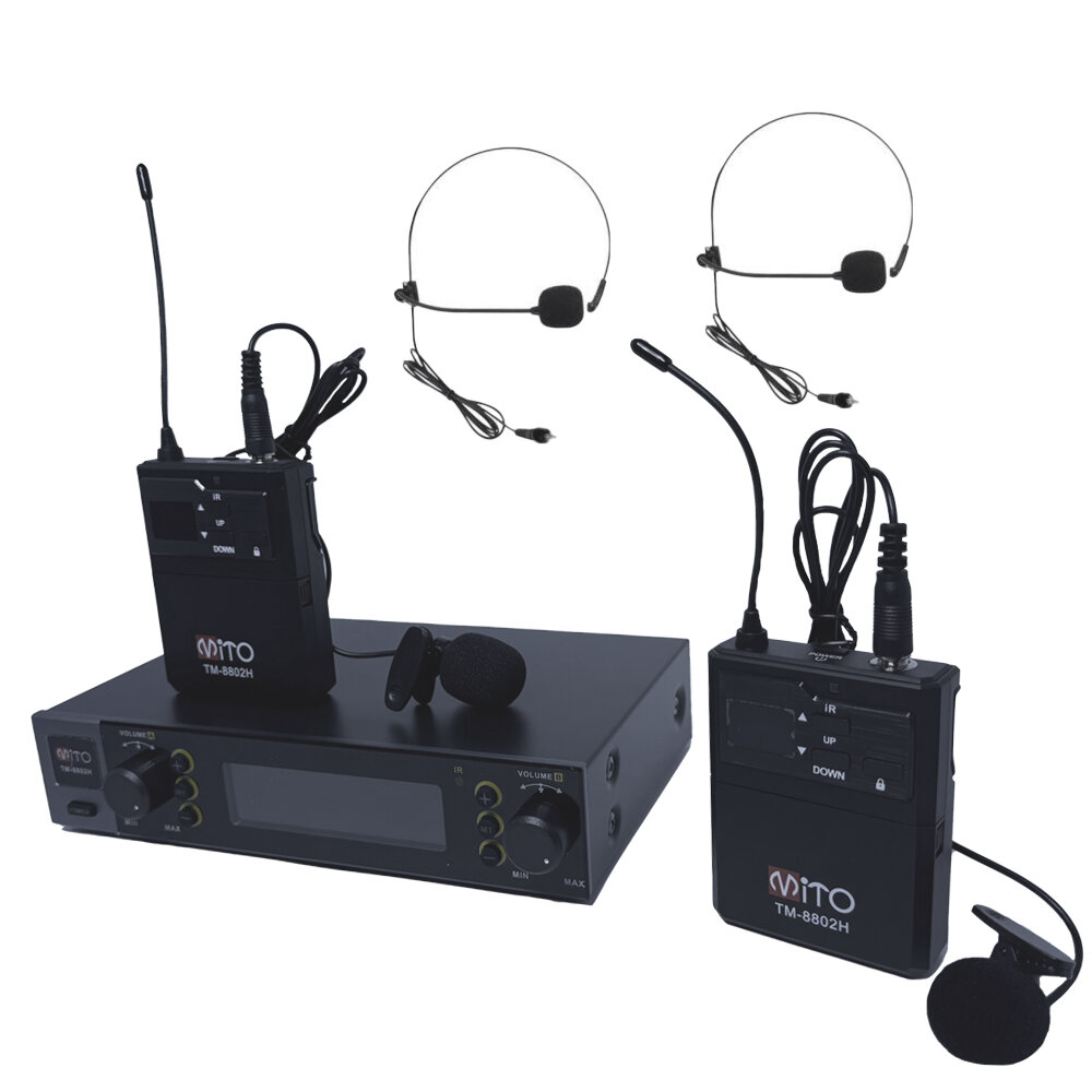 Mito TM-8802YY UHF 2 Yaka + Headset 100 Kanal Profesyonel Telsiz