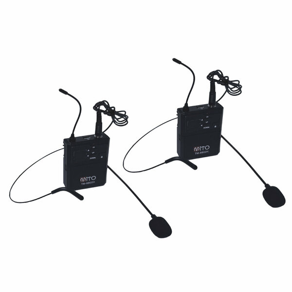 Mito TM-8802YY UHF 2 Yaka + Headset 100 Kanal Profesyonel Telsiz